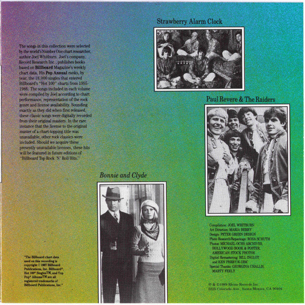 Various : Billboard Top Rock'N'Roll Hits - 1967 (CD, Comp)