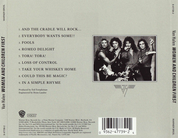 Van Halen : Women And Children First (HDCD, Album, RE, RM, RP)