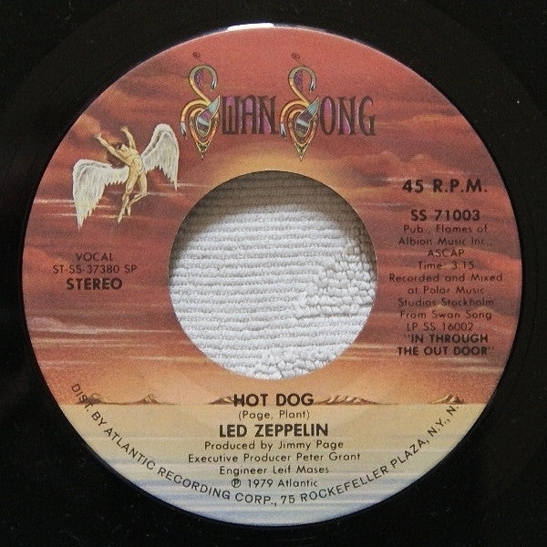 Led Zeppelin : Fool In The Rain (7", Single, Spe)