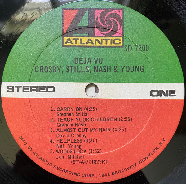 Crosby, Stills, Nash & Young : Déjà Vu (LP, Album, RE, RI )