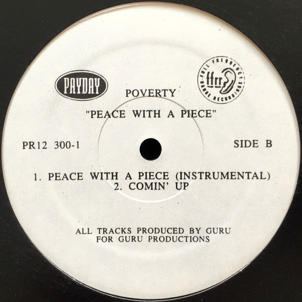 Poverty (2) : Peace With A Piece (12", Promo)
