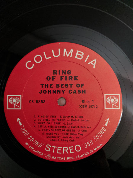 Johnny Cash : Ring Of Fire (The Best Of Johnny Cash) (LP, Comp, RE, Ter)