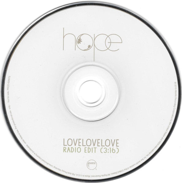 Hope (48) : Love Love Love (CD, Promo)