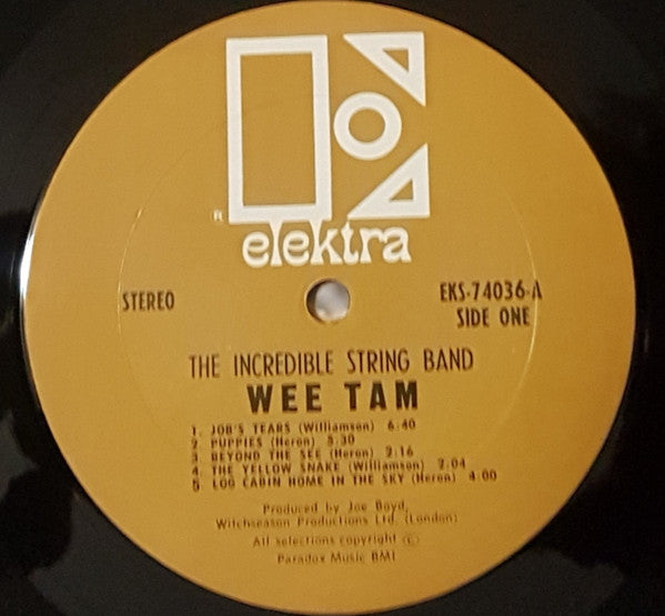 The Incredible String Band : Wee Tam (LP, Album, Ter)