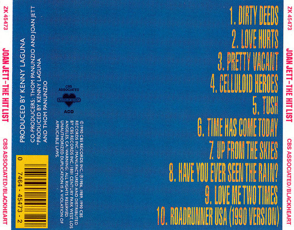 Joan Jett : The Hit List (CD, Album)