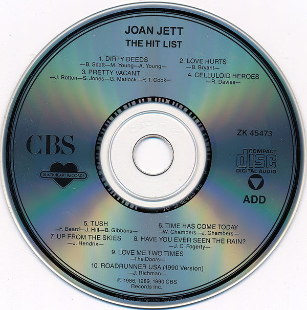 Joan Jett : The Hit List (CD, Album)