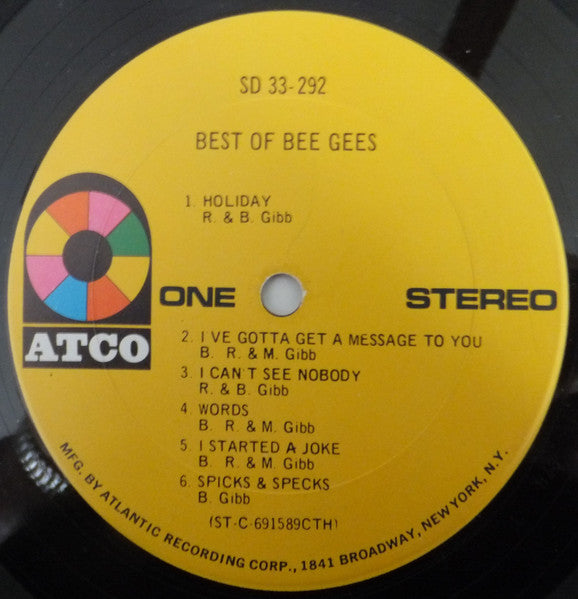 Bee Gees : Best Of Bee Gees (LP, Comp, CTH)