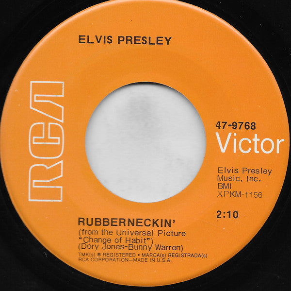 Elvis Presley : Don't Cry Daddy / Rubberneckin' (7", Hol)
