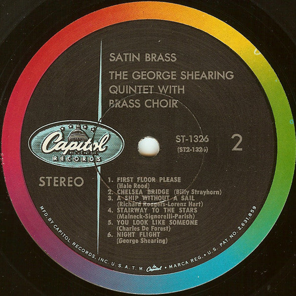 The George Shearing Quintet : Satin Brass (LP, Album, Scr)