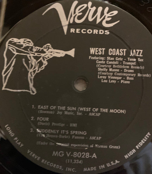 Stan Getz, Shelly Manne, Leroy Vinnegar, Conte Candoli, Lou Levy : West Coast Jazz (LP, Album)