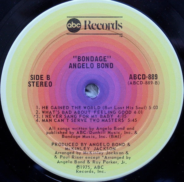 Angelo Bond : Bondage (LP, Album)