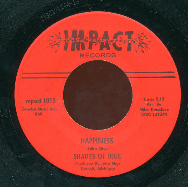 Shades Of Blue (3) : Happiness / The Night (7", Single)