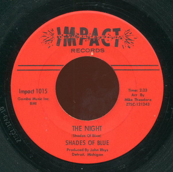 Shades Of Blue (3) : Happiness / The Night (7", Single)