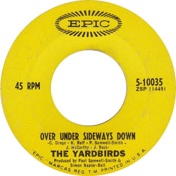 The Yardbirds : Over Under Sideways Down (7", Single)