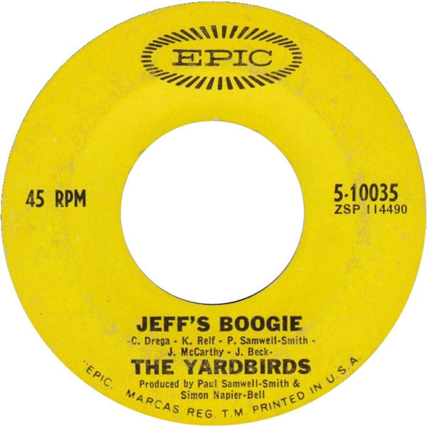 The Yardbirds : Over Under Sideways Down (7", Single)