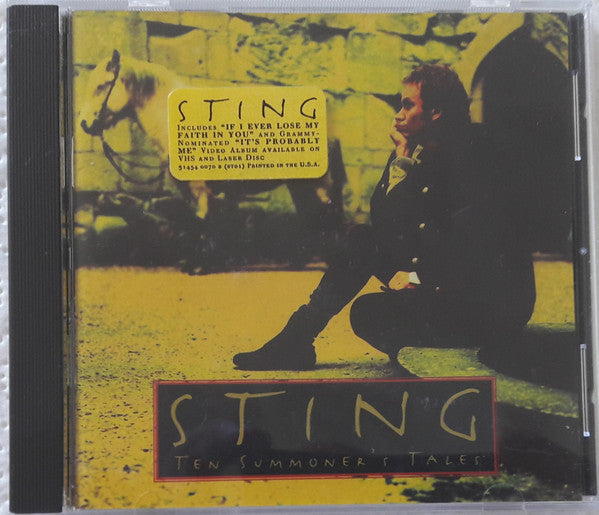 Sting : Ten Summoner's Tales (CD, Album, Promo)