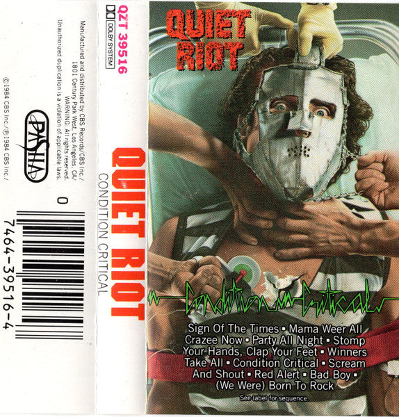 Quiet Riot : Condition Critical (Cass, Album)