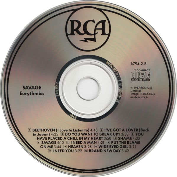 Eurythmics : Savage (CD, Album)