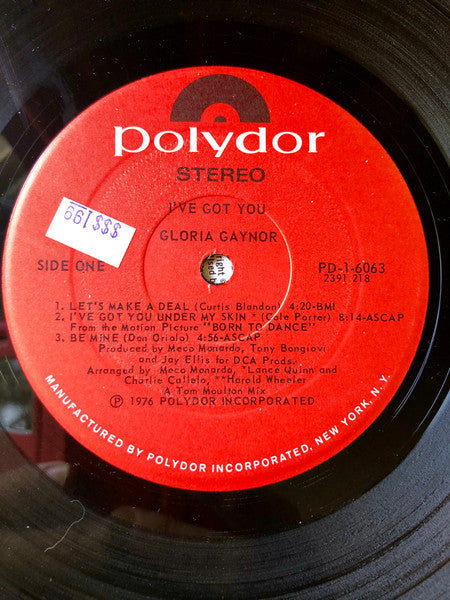 Gloria Gaynor : I've Got You (LP, Album, P/Mixed, All)