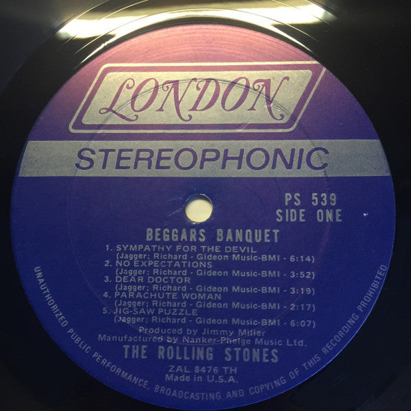 The Rolling Stones : Beggars Banquet (LP, Album, RE, Gat)