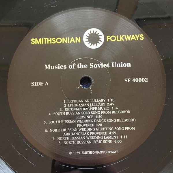 Various : Musics Of The Soviet Union (LP, Album, Comp)