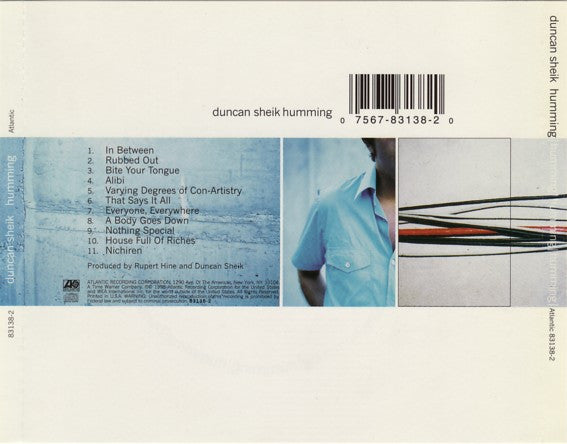 Duncan Sheik : Humming (CD, Album)