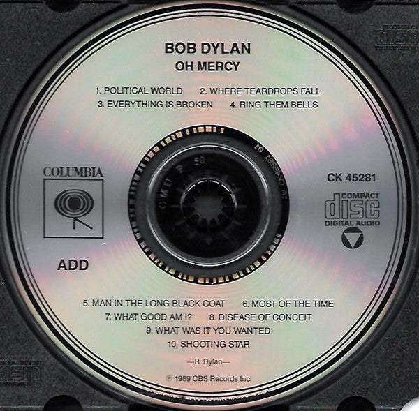 Bob Dylan : Oh Mercy (CD, Album, Pit)