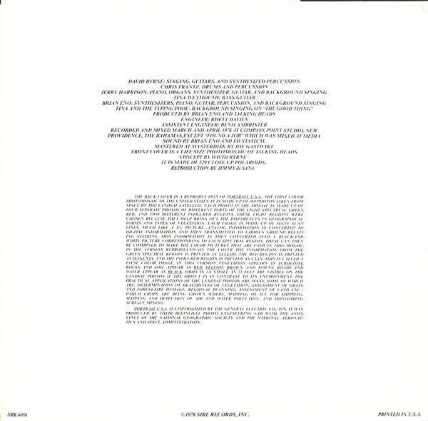 Talking Heads : More Songs About Buildings And Food (LP, Album, Los)