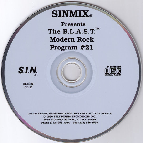 Various : B.L.A.S.T. Modern Rock Program #21 (CD, Comp, Ltd, Promo)