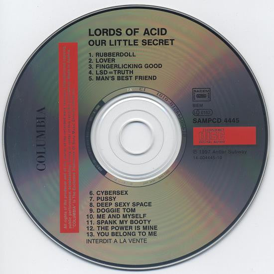 Lords Of Acid : Our Little Secret (CD, Album, Promo)