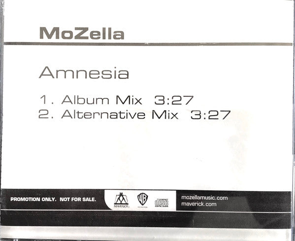 MoZella : Amnesia (CD, Single, Promo)