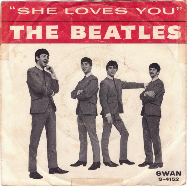 The Beatles : She Loves You (7", Single, Styrene, Mon)