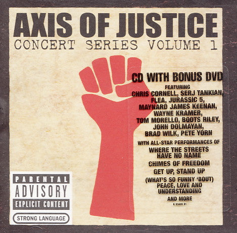 Various : Axis Of Justice: Concert Series - Volume 1 (CD, Comp + DVD-V, NTSC)