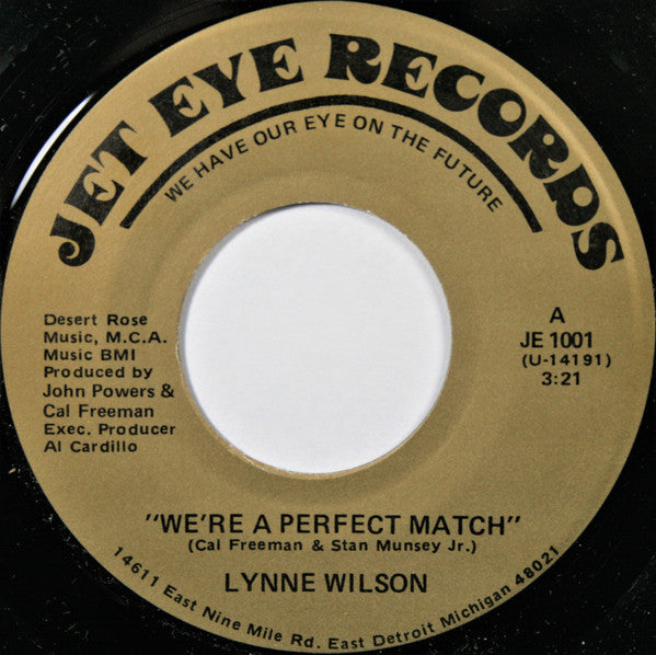 Lynne Wilson (2) : We're A Perfect Match (7", Single)