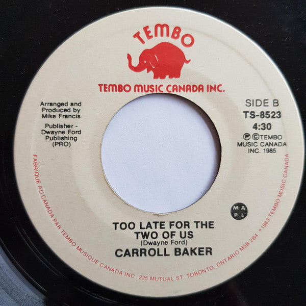 Carroll Baker : If You Can't Stand The Heat Don't Light The Fire (7", Single)