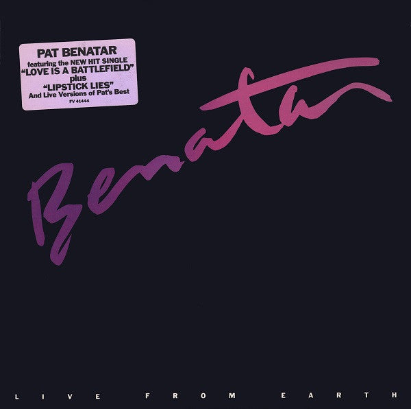 Benatar* : Live From Earth (LP, Album, PRC)