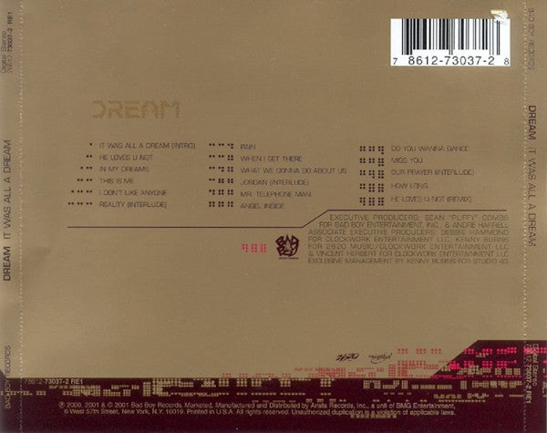 Dream : It Was All A Dream (CD, Album, RP)