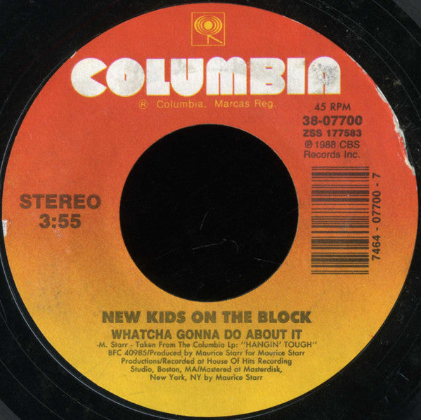 New Kids On The Block : Please Don't Go Girl (7", Styrene, Car)
