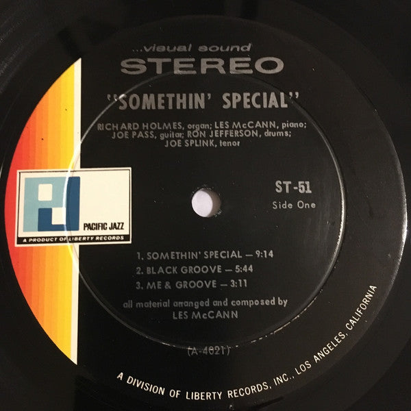 Richard "Groove" Holmes, Les McCann : Somethin' Special (LP, Album, RE)