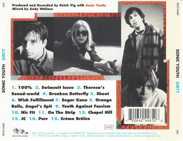 Sonic Youth : Dirty (CD, Album, Lon)