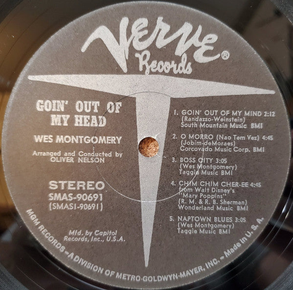 Wes Montgomery : Goin' Out Of My Head (LP, Album, Club)