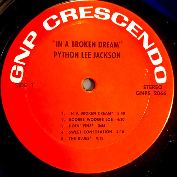 Python Lee Jackson : In A Broken Dream (LP, Album)