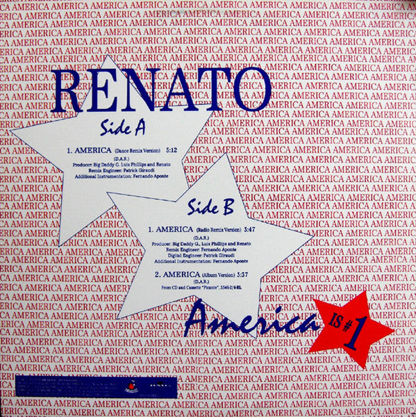 Renato : America (12", Promo)