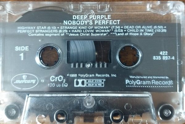 Deep Purple : Nobody's Perfect (Cass, Album, Cle)