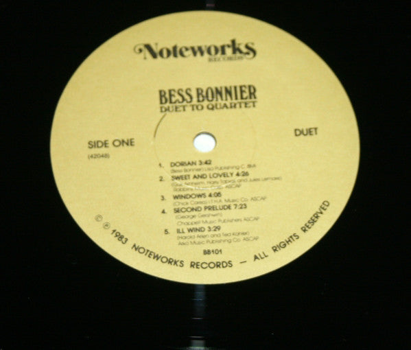 Bess Bonnier : Duet To Quartet (LP)