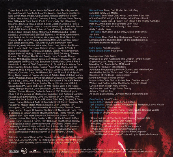 The Cooper Temple Clause : Kick Up The Fire, And Let The Flames Break Loose (CD, Album, Enh)