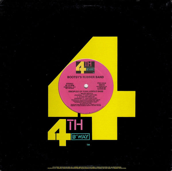 Bootsy's Rubber Band : Disciples Of Funk/Jungle Bass (12", Promo)