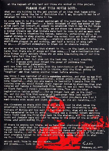 Pearl Jam : Touring Band 2000 (DVD-V)