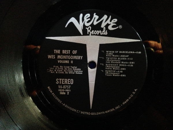 Wes Montgomery : The Best Of Wes Montgomery Vol. 2 (LP, Comp)