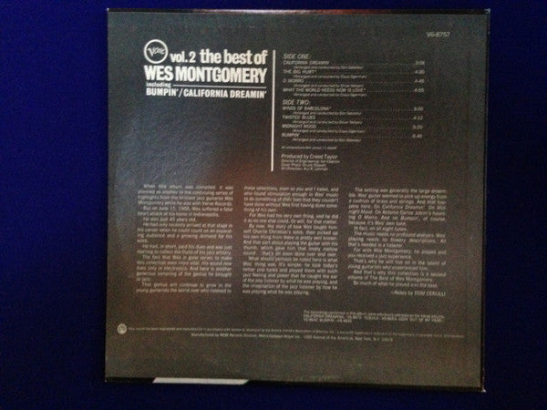 Wes Montgomery : The Best Of Wes Montgomery Vol. 2 (LP, Comp)
